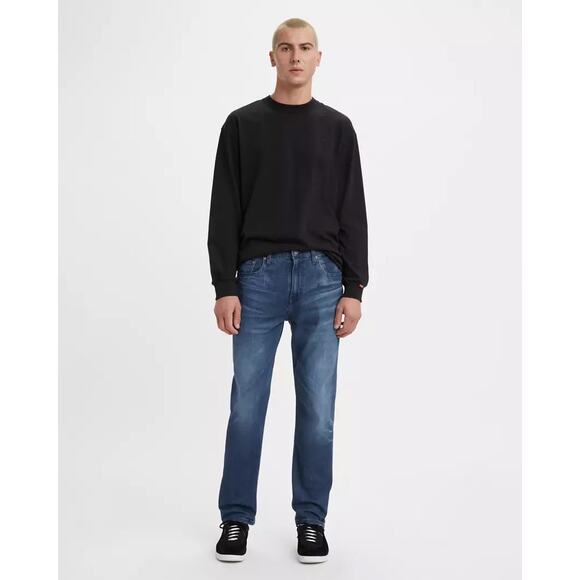 Levi’s 502 Taper Flex Jeans W30 L30 Dark Wash Water<Less Men’s Denim - Picture 1 of 7
